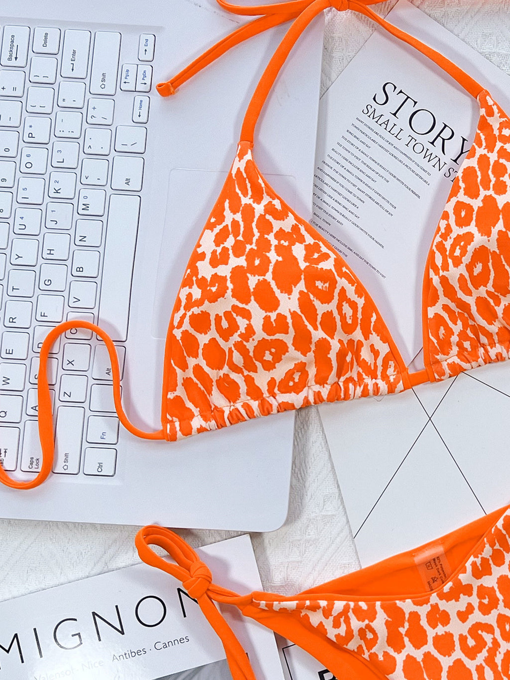 Women's leopard halter bikini set - product image 17