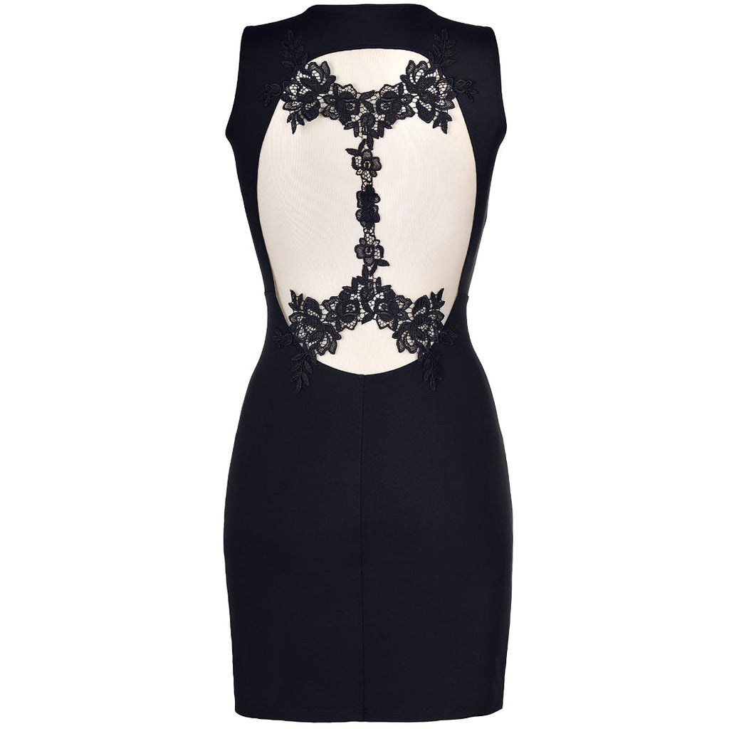 Axami Provocateur Black Mini Dress-2
