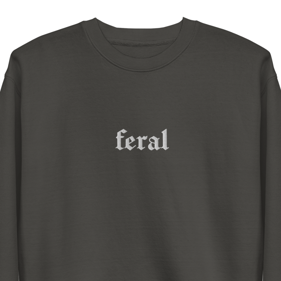 Feral Blackout Embroidered Sweatshirt - product image 1