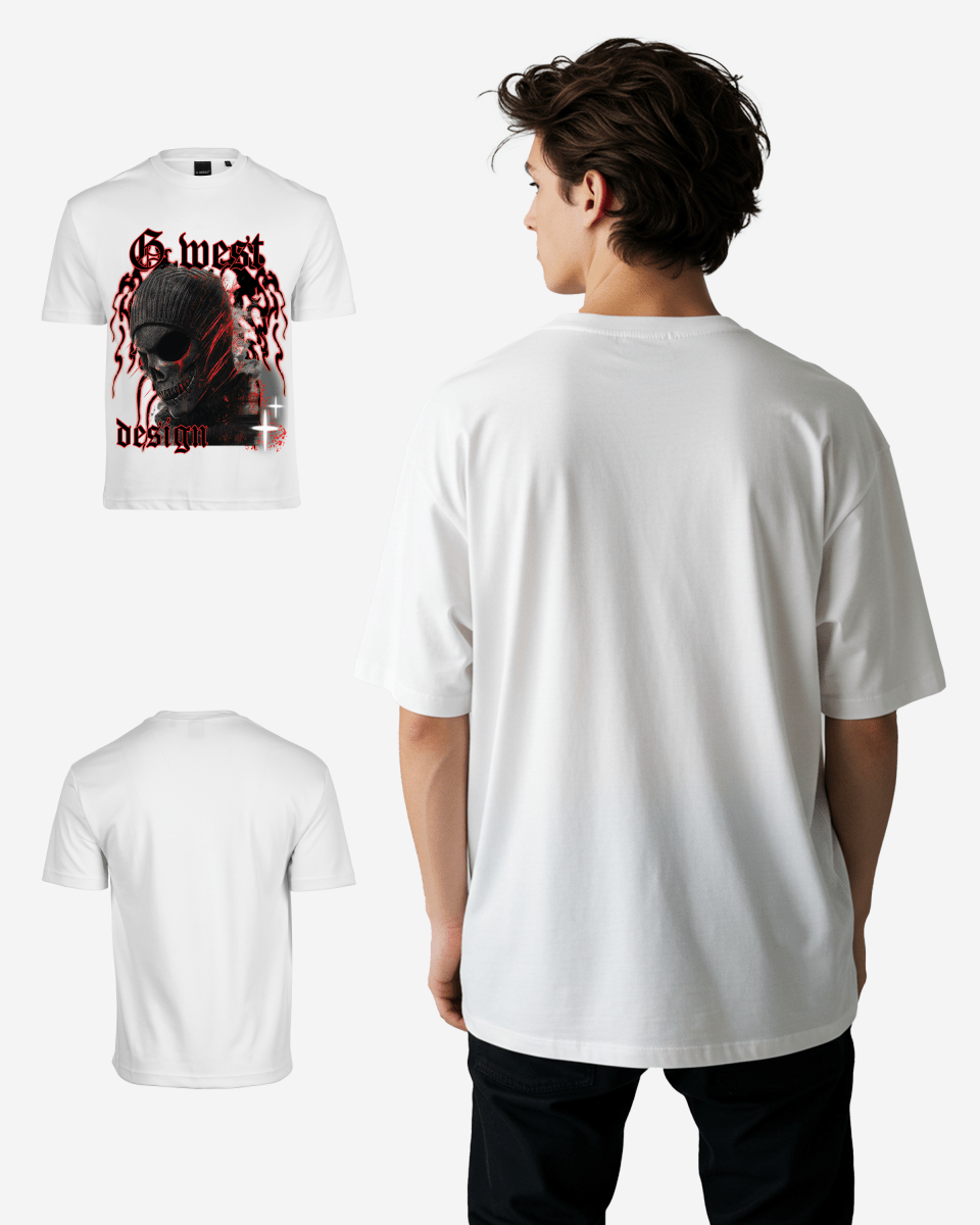 G WEST MASK 3.0 Oversized T-Shirt Mens