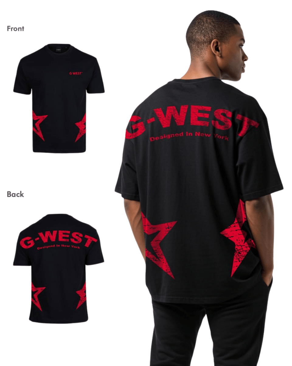 G West Arch Logo Oversized Tee