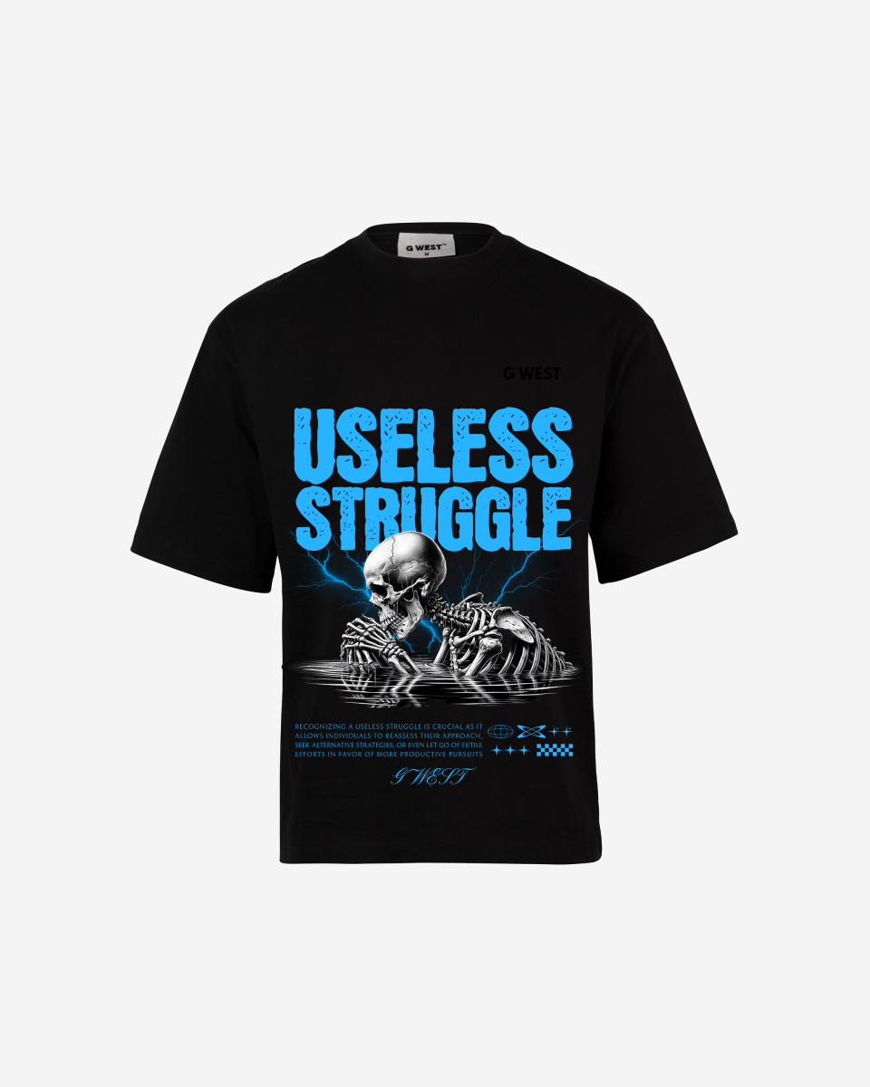 Black G West Useless Struggle oversized T-shirt - product image 1