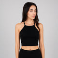 6033 - Women's Cropped Halter Top-0