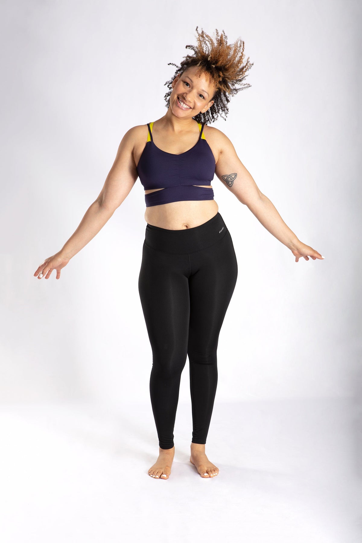Bound & Determined Bra – Girls Night - Navy/Chartreuse (XS)-1
