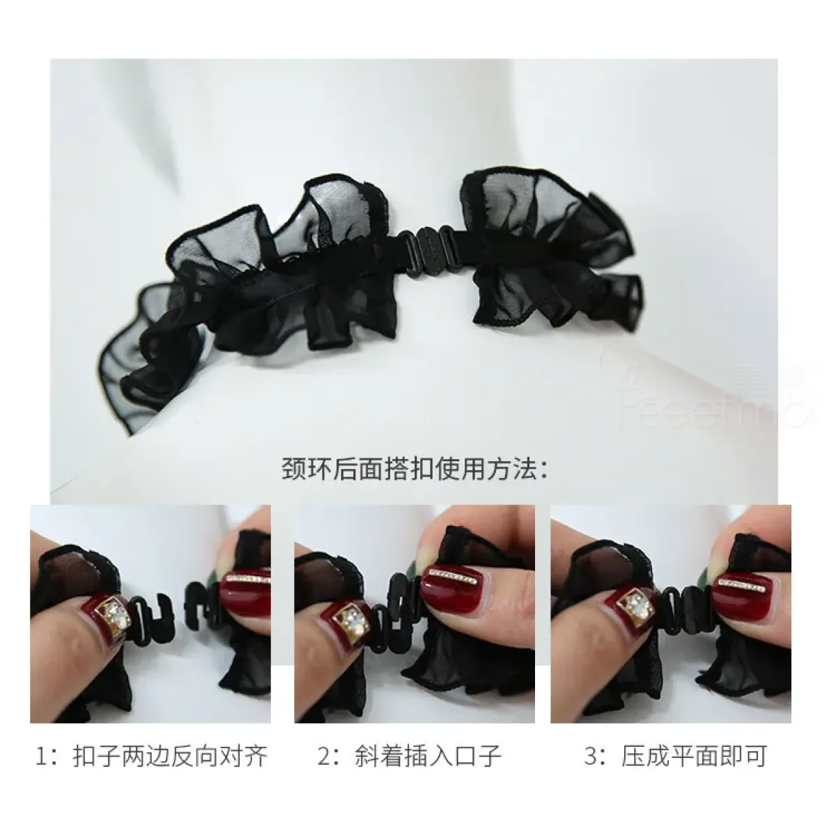 Sexy Lolita Heart Hollow-Out Lingerie Set - product image 3