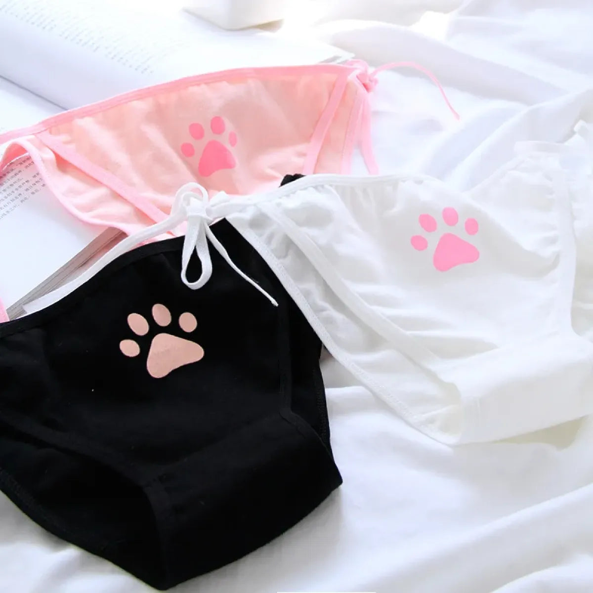 Women's Cat-Paw Tie-Side Panties - product image 2