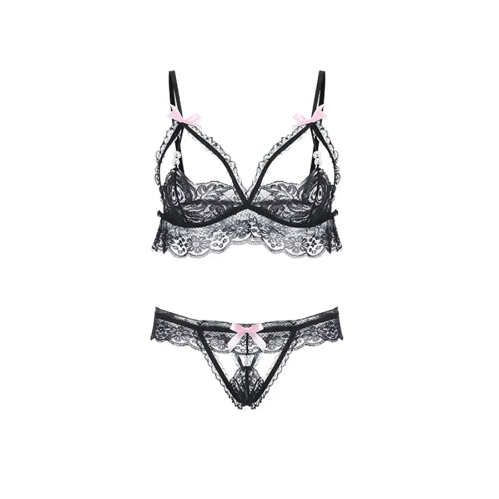 Gothic Lace Bow Lingerie Set - product image 7