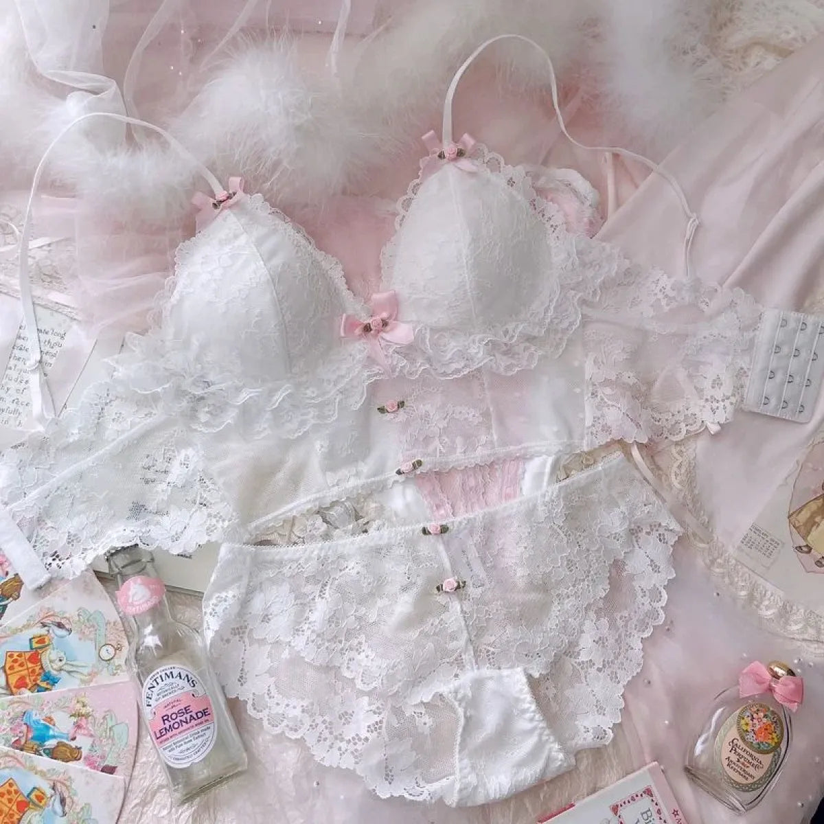 Sweet Lace Bow Lingerie Set