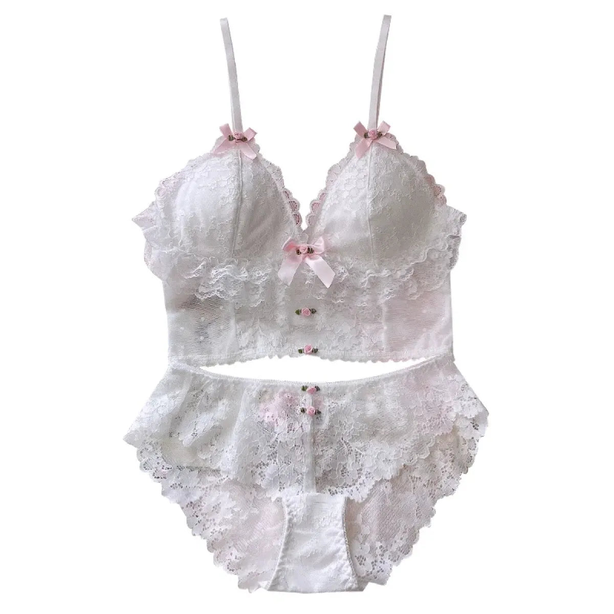 Sweet Lace Bow Lingerie Set