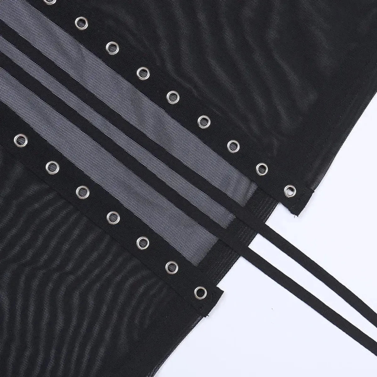 Punk Gothic Eyelet Mesh Skirt - product image 22