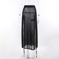 Punk Gothic Eyelet Mesh Skirt - product image 25
