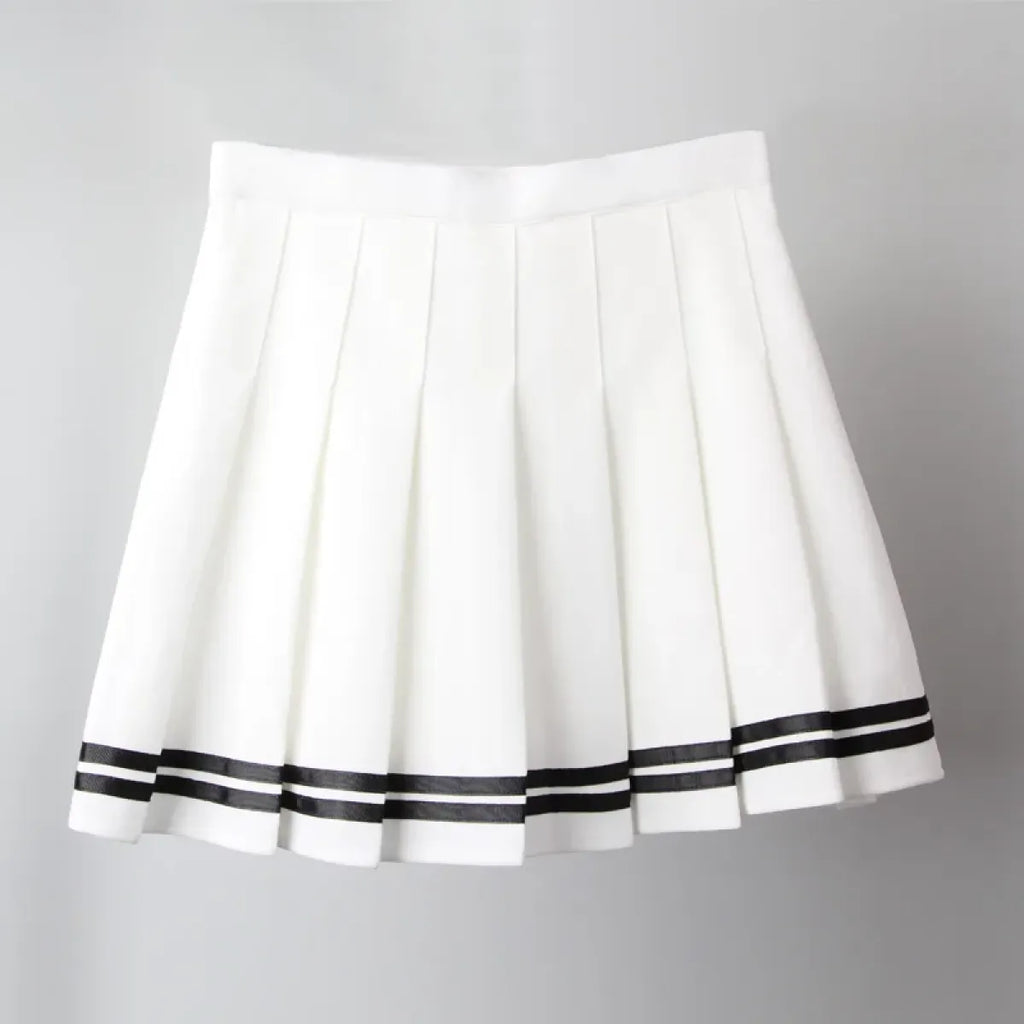 Women's Gothic Patchwork Pleated Mini Skirt - product image 7