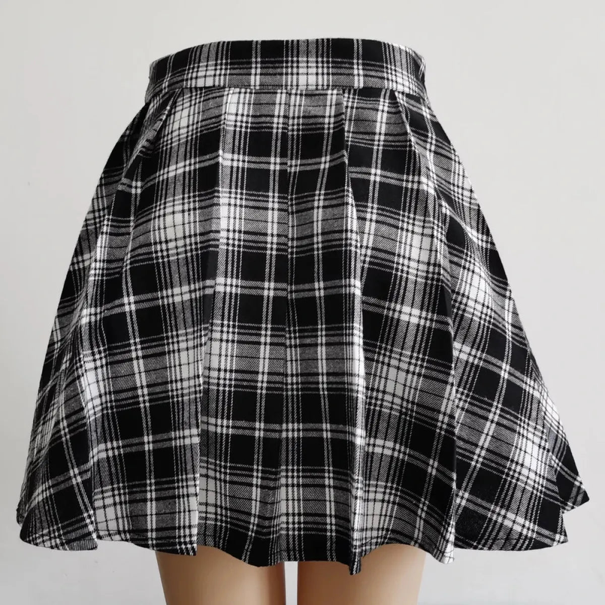 Women's Gothic Plaid Chain Mini Skirt - product image 3