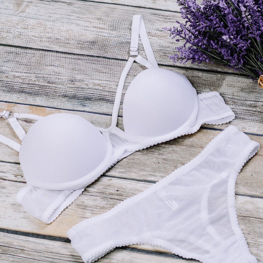 Push up white bra-2