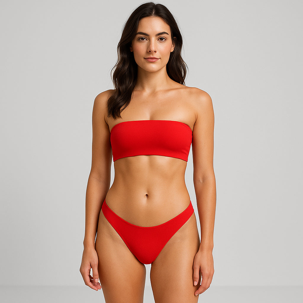 6037 - Women's Two Piece Bandeau Swimsuit-2