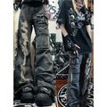 Ripped Cargo Jeans – Y2K E-Girl High Waist Streetwear Denim – Westside Supply Co.