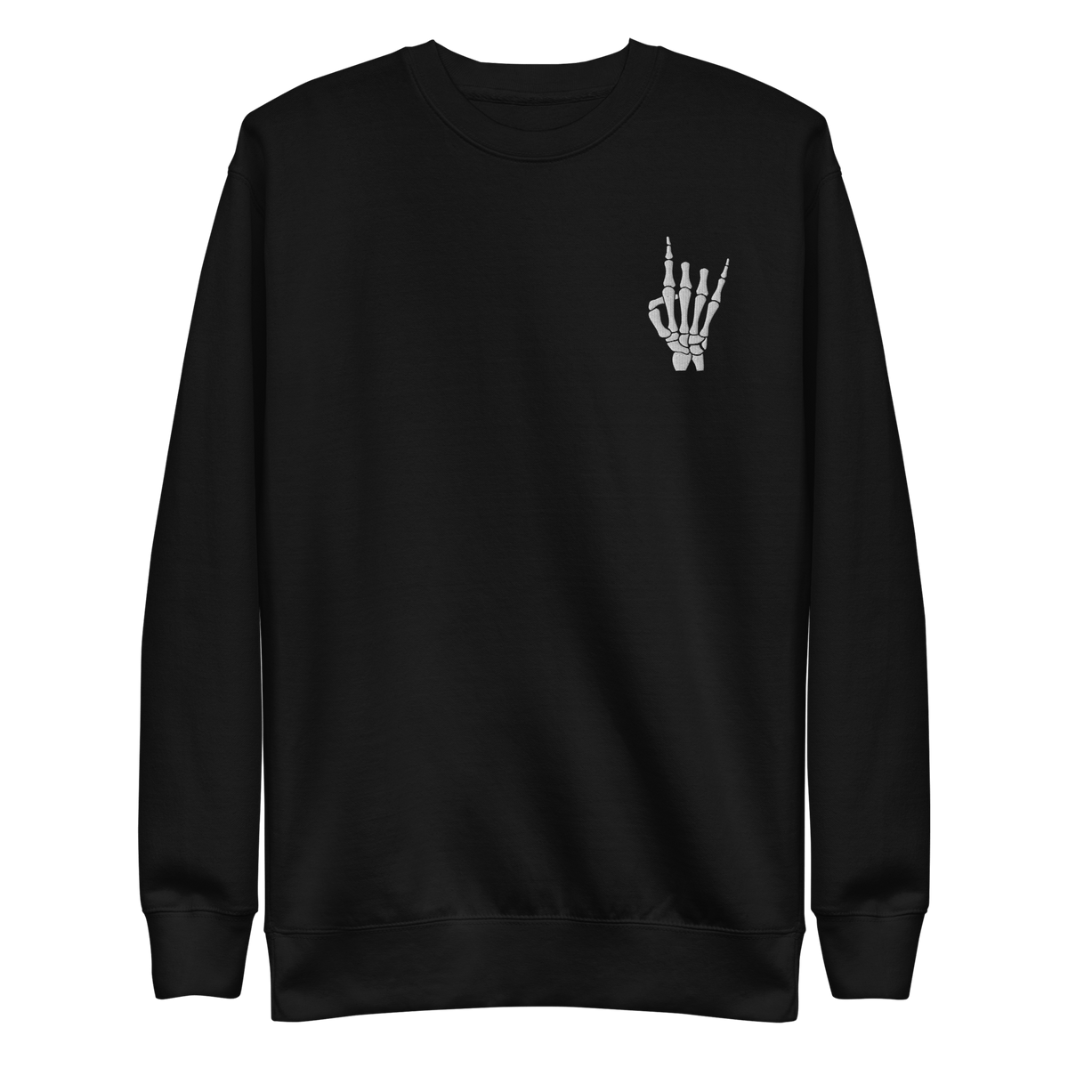 Rock On Skeleton Embroidered Sweatshirt - product image 2
