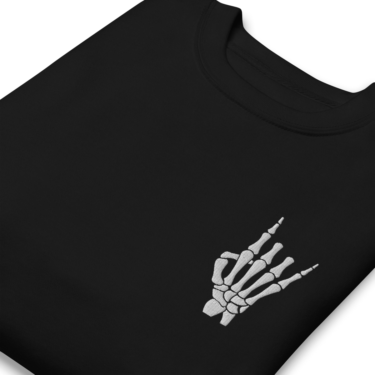 Rock On Skeleton Embroidered Sweatshirt - product image 13