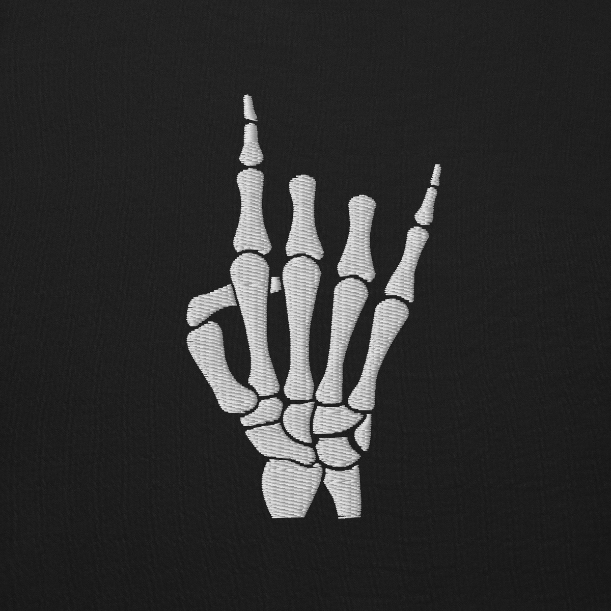 Rock On Skeleton Embroidered Sweatshirt - product image 14