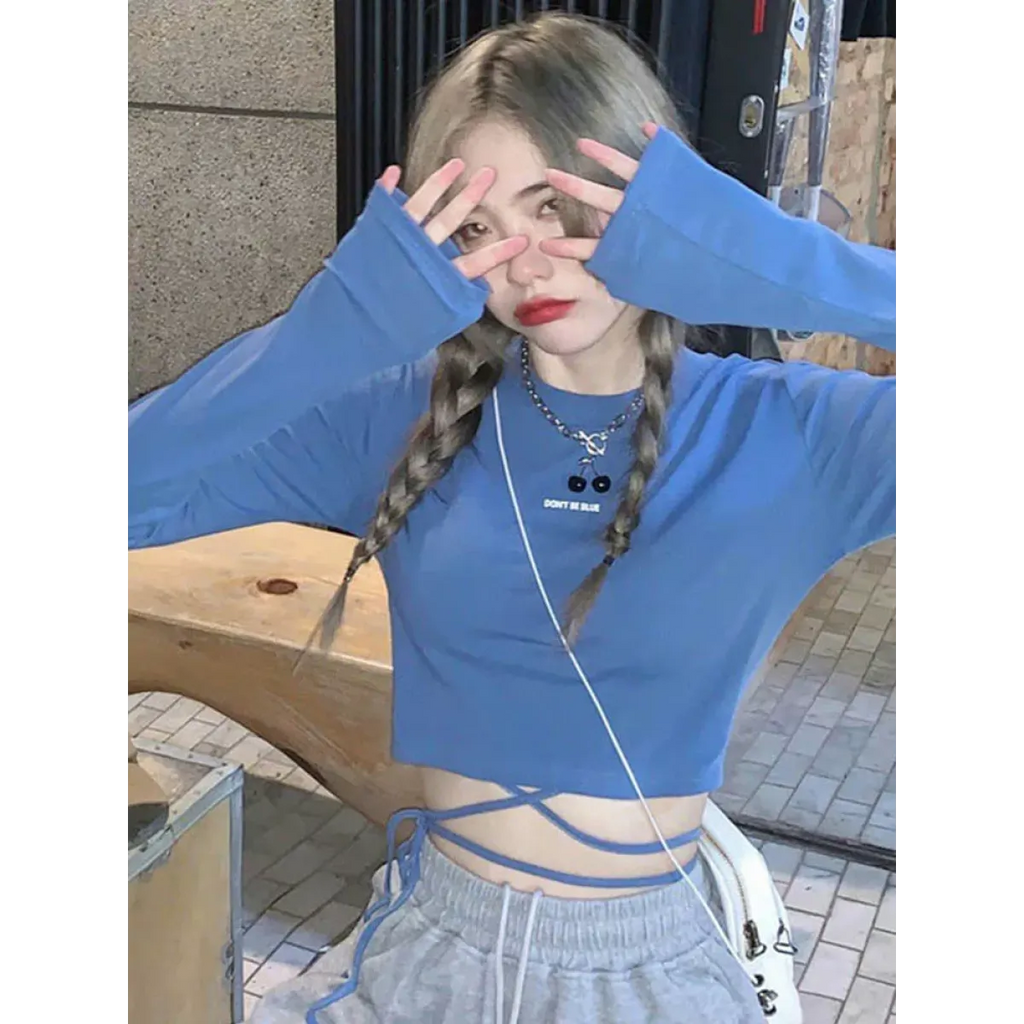 Sexy Crop Long Sleeve T-Shirt - product image 1