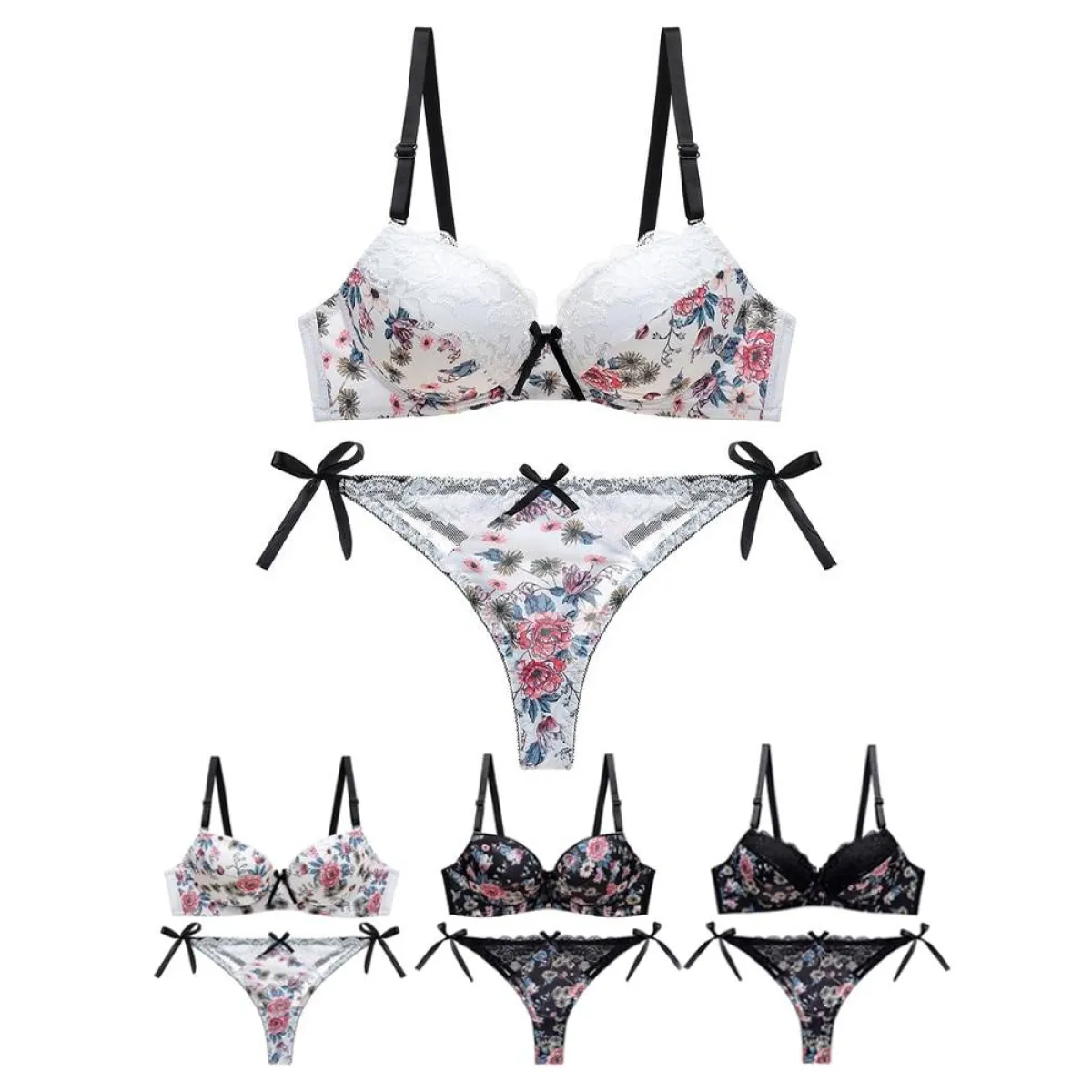 Sexy Floral Bra - Thong Set - product image 6