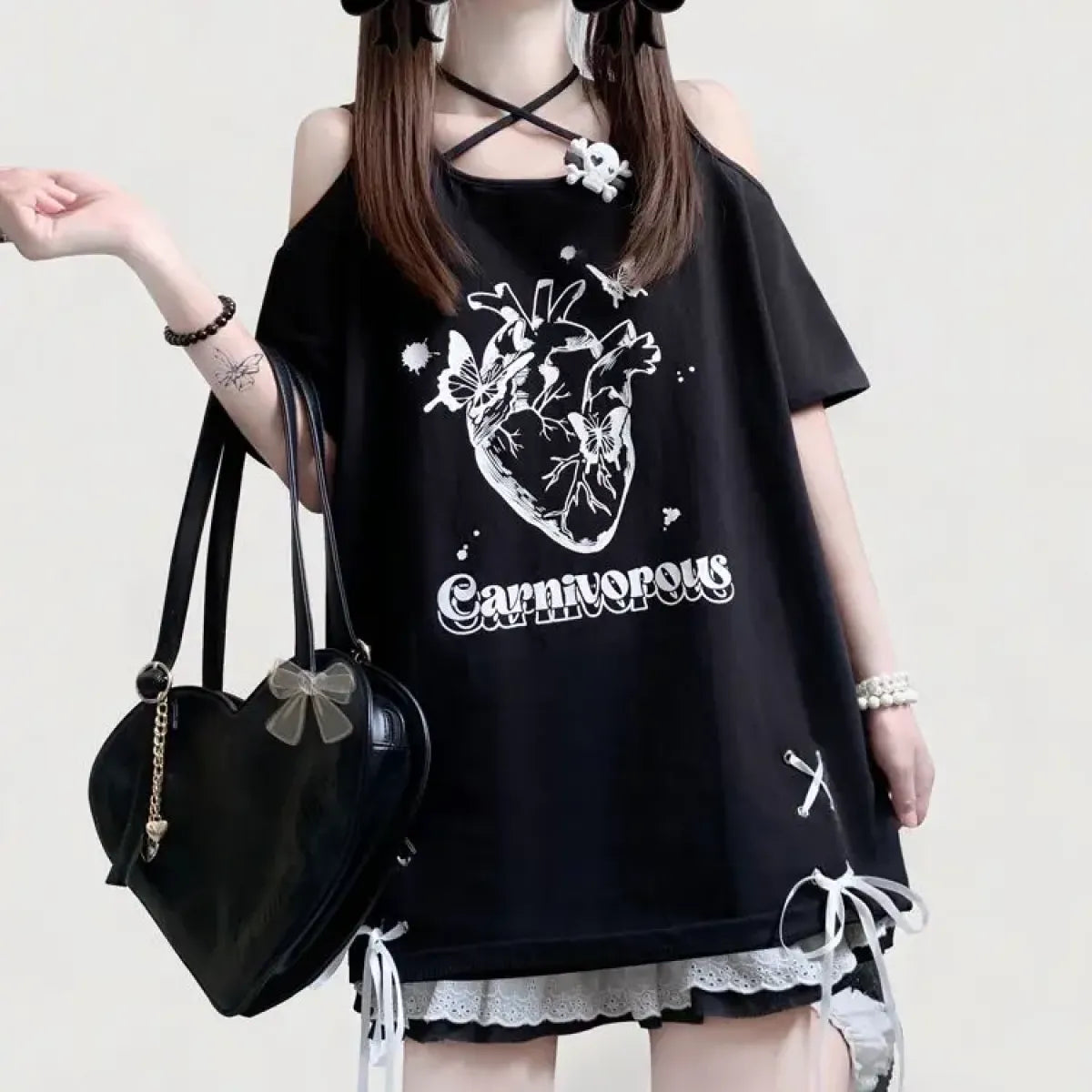 Off Shoulder Bow T-Shirt - product image 10