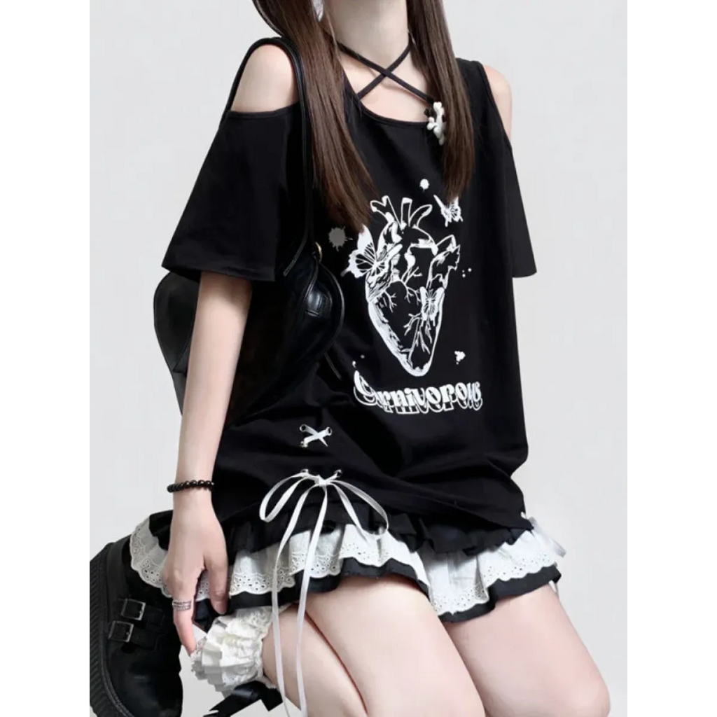 Off Shoulder Bow T-Shirt - product image 2
