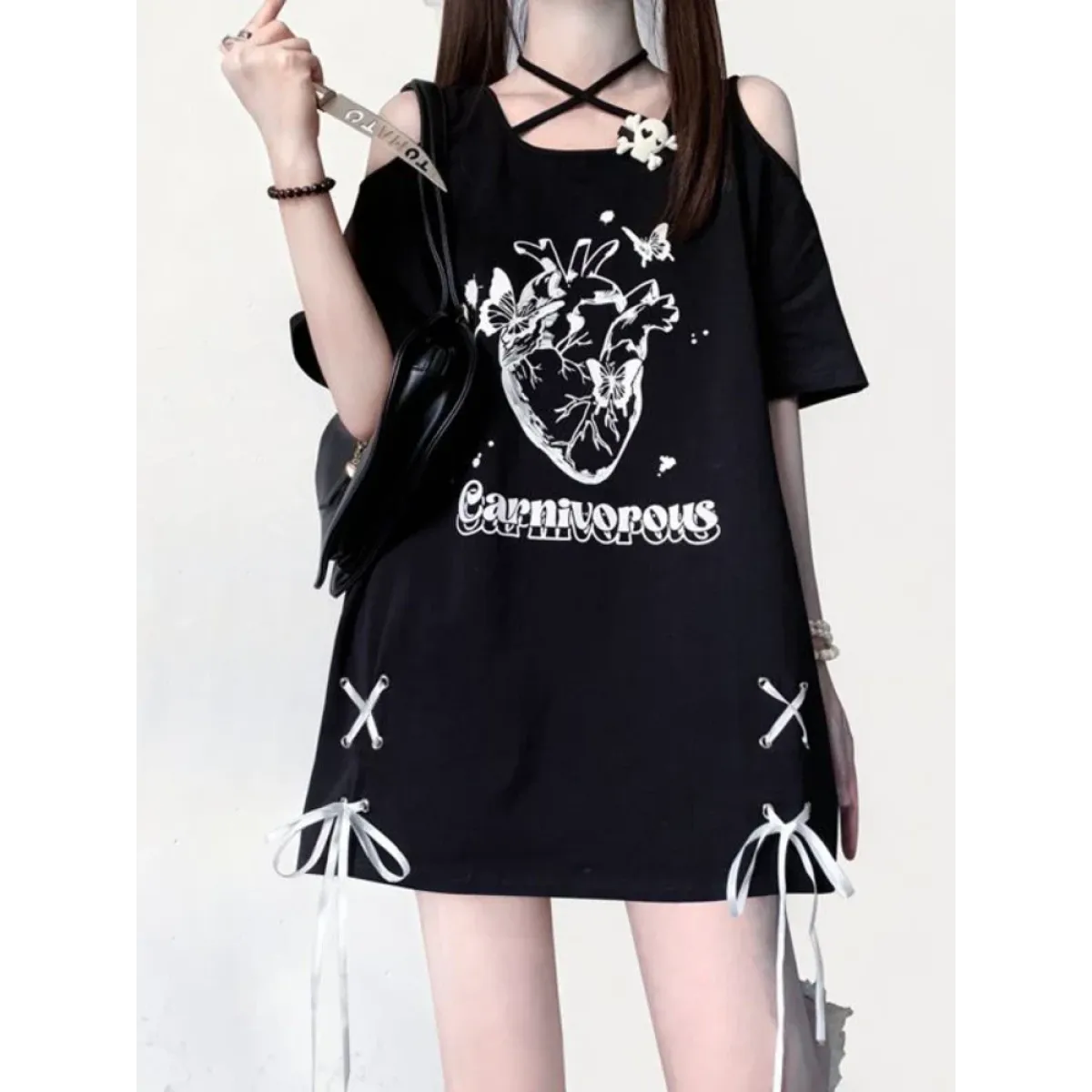 Off Shoulder Bow T-Shirt - product image 5