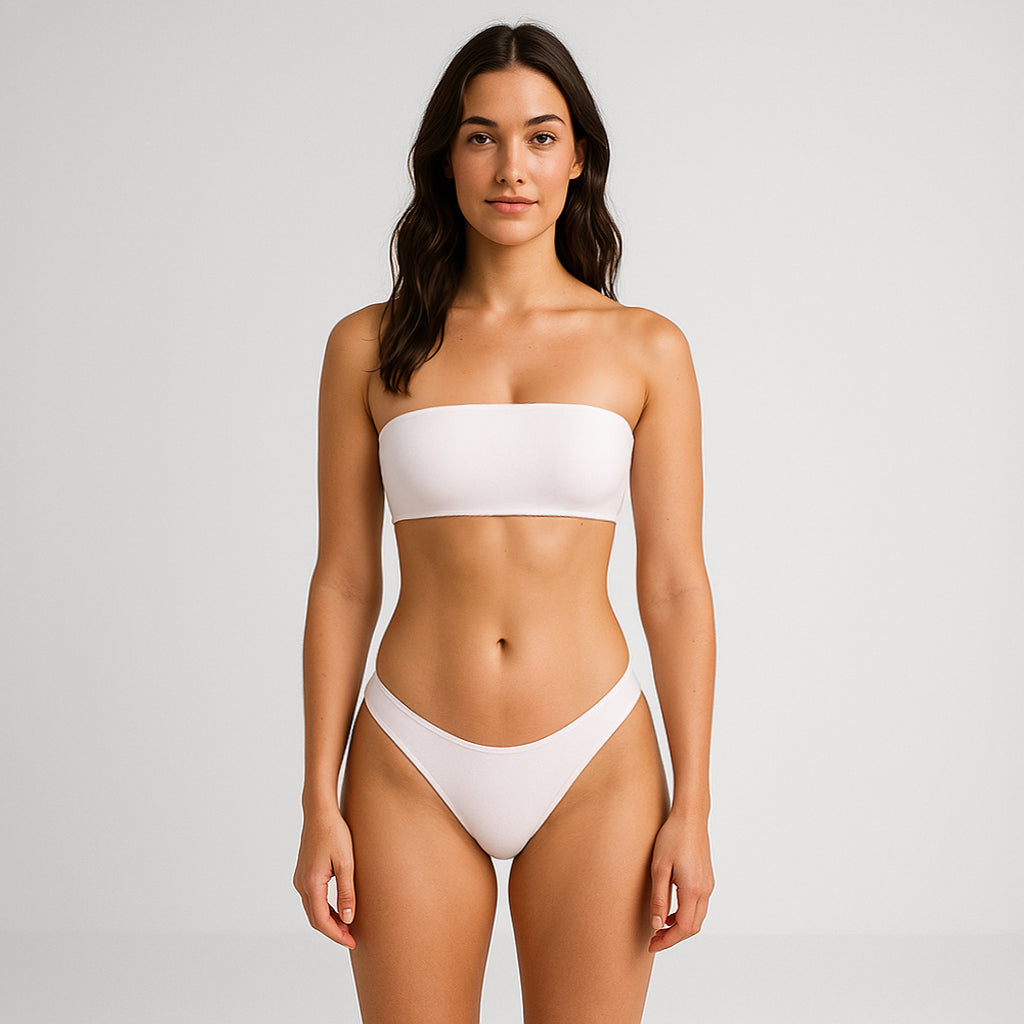 6037 - Women's Two Piece Bandeau Swimsuit-4