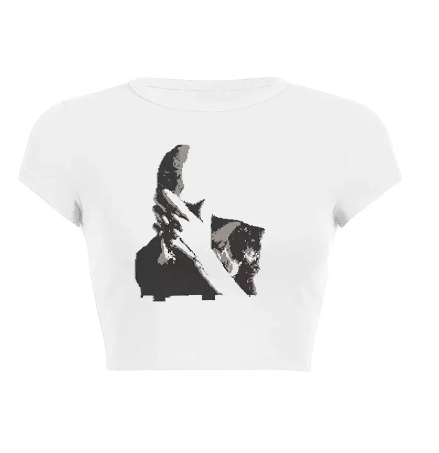 Women’s Assorted Graphic Short Sleeve Crop Tee