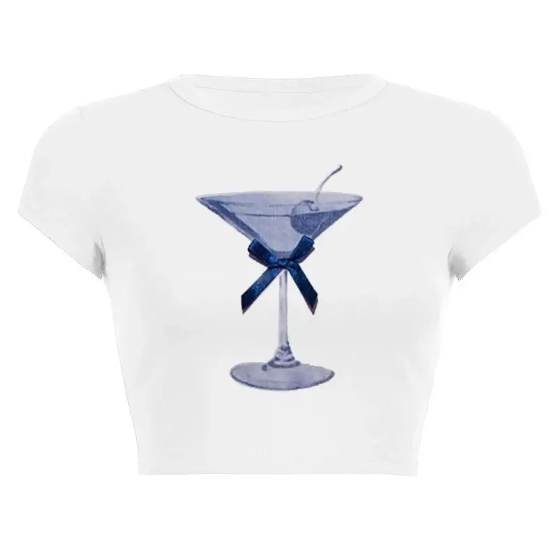 Women’s Assorted Graphic Short Sleeve Crop Tee