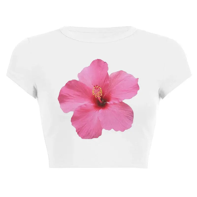 Women’s Assorted Graphic Short Sleeve Crop Tee