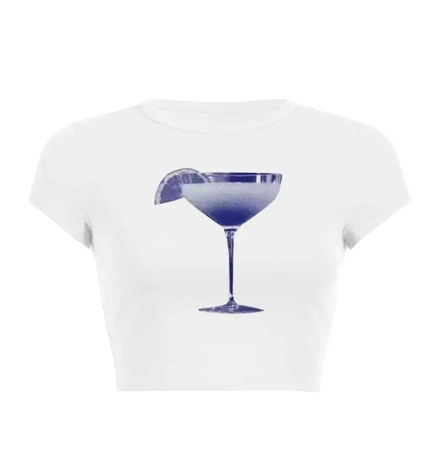 Women’s Assorted Graphic Short Sleeve Crop Tee