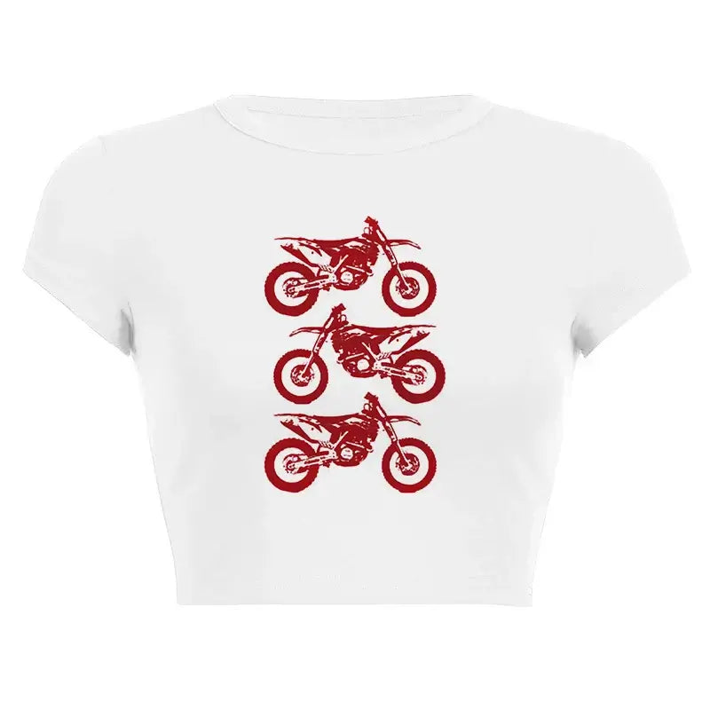 Women’s Assorted Graphic Short Sleeve Crop Tee