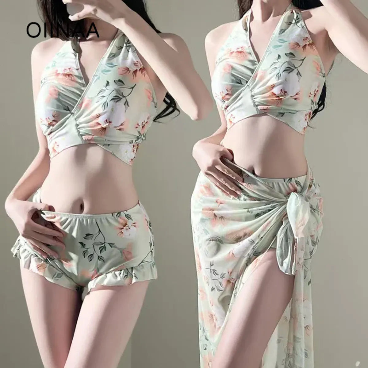 Women's Floral Bikini & Wrap-Skirt Set - product image 2