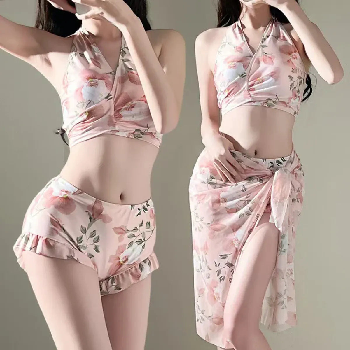 Women's Floral Bikini & Wrap-Skirt Set - product image 1